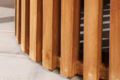 Runder Esstisch EMPIRE TEAK 140cm braun Teakholz Indoor Outdoor wetterfest