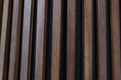 Runder Esstisch VALHALLA WOOD 120cm smoked Eichenholz Säulenfuß