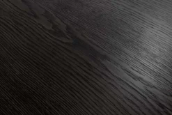 Runder Esstisch VALHALLA WOOD 140cm schwarz Eichenholz Säulenfuß