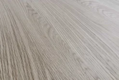 Runder Esstisch VALHALLA WOOD 120cm grau Eichenholz Säulenfuß