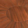 Runder Gartentisch KOPENHAGEN 140cm braun Akazienholz honey finish wetterfest