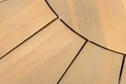 Runder Gartentisch KOPENHAGEN 140cm natur Akazie Massivholz In- und Outdoor wetterfest