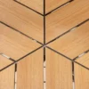 Runder In- und Outdoor Gartentisch DESIGNO 120cm natur Holz-Design anthrazit Metall
