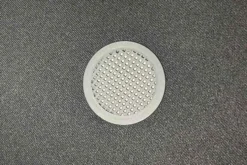 Runder Polsterhocker VOGUE 40cm rostbraun Samt mit Stauraum