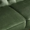 Schlafsofa MAISON BELLE AFFAIRE 220cm moosgrün Vogue Seiden Samtstoff 3-Sitzer