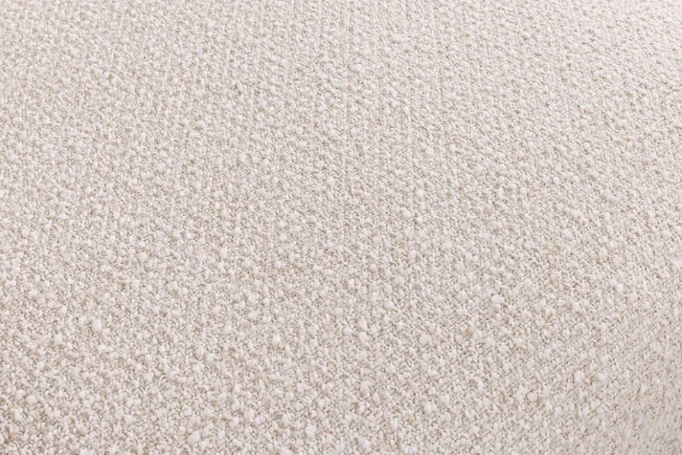 4-Sitzer Sofa SIXTH SENSE 245cm beige Bouclé-Strickstoff mit Nosagfederung und Daunenfedern