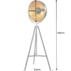 Stehlampe BIG STUDIO 170cm schwarz Blattgold-Optik Industrial Design