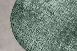 Stilvoller Stuhl GLAMM grün Chenille Cremona mit Rauten-Steppung schwarze Metallbeine