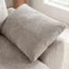 Stilvolles Big Sofa SOHO 260cm beige Chenille 4-Sitzer Couch mit Wellenunterfederung
