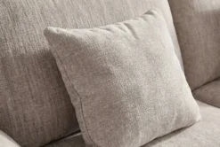 Stilvolles Big Sofa SOHO 260cm beige Chenille 4-Sitzer Couch mit Wellenunterfederung