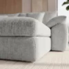 Stilvolles Big Sofa SOHO 260cm grau Chenille 4-Sitzer Couch mit Wellenunterfederung