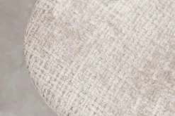 Stilvolles 2er-Set Stühle GLAMM champagner beige Chenille Cremona schwarze Metallbeine