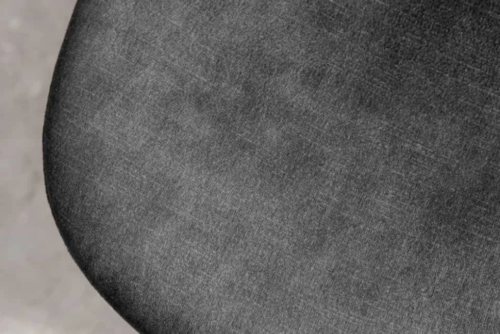 Stilvolles 2er-Set Stühle GLAMM anthrazit Samt schwarze Metallbeine