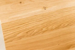 Verlängerbarer Esstisch WILD OAK 200-300cm natur Wildeiche Schweizer Kante X-Gestell