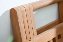 Wetterfester Beistelltisch EMPIRE TEAK 50cm Massivholz klappbar