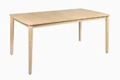 Wetterfester Gartentisch KOPENHAGEN 160cm natur Akazie Massivholz Bootsform Outdoor