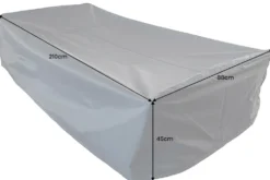 Wetterfeste Schutzhaube PRESTIGE PROTECT 210cm anthrazit Sonnenliege Abdeckung