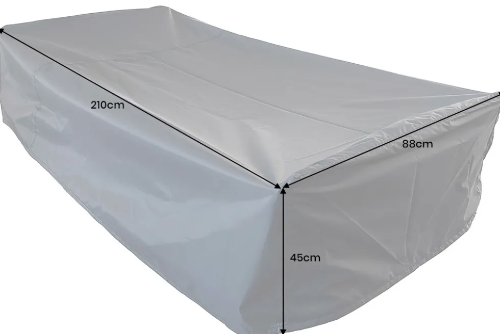 Wetterfeste Schutzhaube PRESTIGE PROTECT 210cm anthrazit Sonnenliege Abdeckung