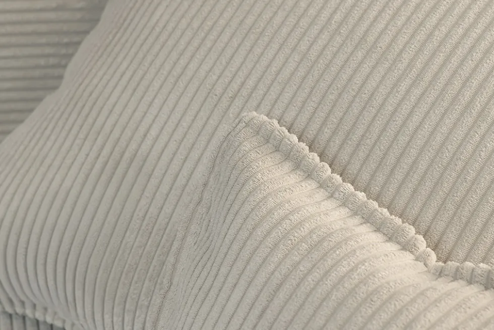 XXL Wohnlandschaft LODGE 315cm champagner beige Cord Sofa mit Schlaffunktion
