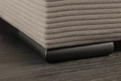 XXL Wohnlandschaft LODGE 315cm greige Cord Sofa mit Schlaffunktion und Stauraum